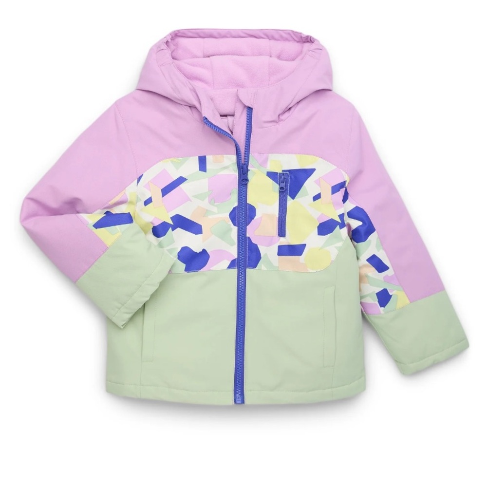 Swiss Tech Kids Raincoat - Purple and Green